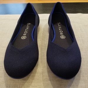 Rothy's Navy Round Toe Flats - Size 9